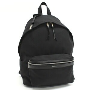 Saint Laurent Paris City Canvas Backpack Black